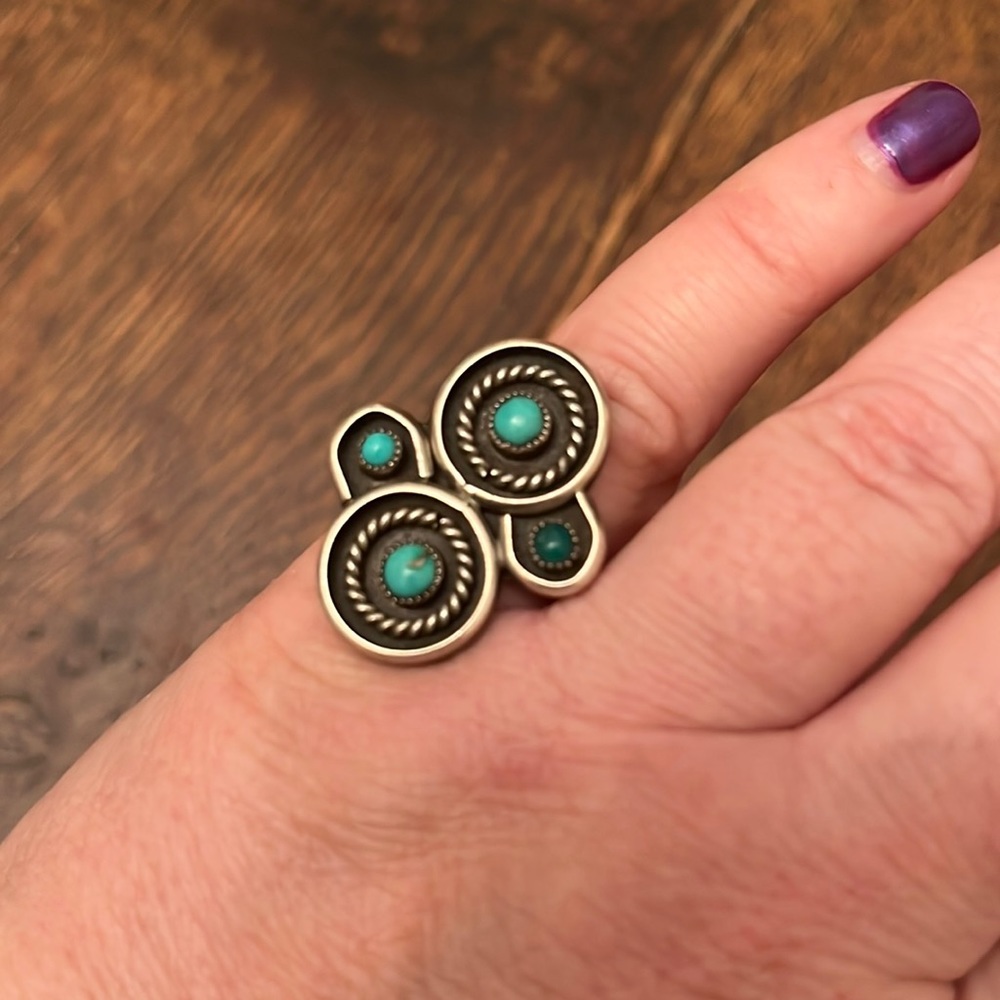 Sterling and turquoise ring